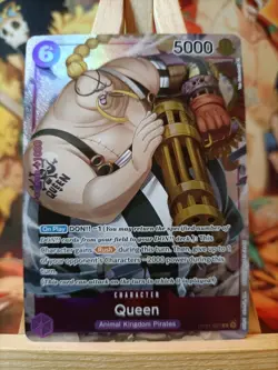 one piece romance dawn tcg OP01-097 queen parallel eng alternative art - Image 1