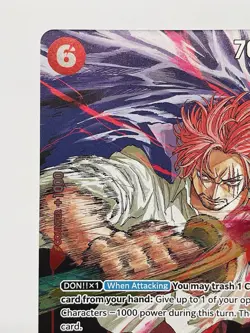 CARD ONE PIECE TCG - Shanks Promo card Alternate Art Foil NEAR MINT English - Image 2