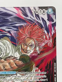 CARD ONE PIECE TCG - Shanks Promo card Alternate Art Foil NEAR MINT English - Image 3