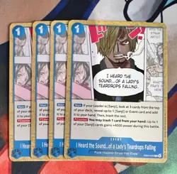 One Piece TCG I Heard The Sound. Of A Lady’s Tear EB04-029 C Playset (x4 Cards) - Image 1