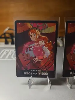 x2 Nami DON !! Cards EB03 Foil - Japanese One Piece Heroines Edition NM - Image 2