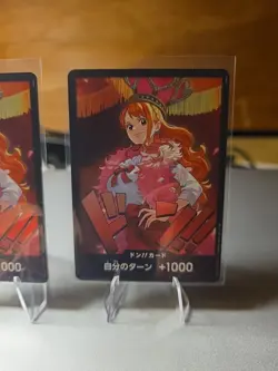 x2 Nami DON !! Cards EB03 Foil - Japanese One Piece Heroines Edition NM - Image 3