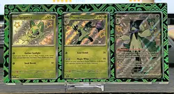 Pokemon Meowscarada Ex Premium Collection Promo Cards with Card Holder - Image 1