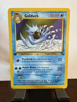 Pokemon TCG Golduck Fossil 1st Edition Uncommon Card 35/62 Lightly Played #3 - Image 1