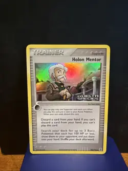 Pokemon Card Ex Delta Species Holon Mentor 93/113 2005 Reverse Stamped Holo - Image 1