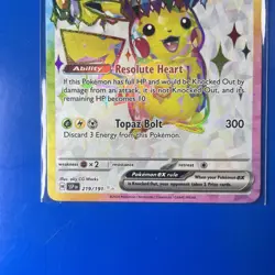 Pikachu ex 219/191 - Surging Sparks Ultra Rare Pokemon TCG - NM Card - Image 3