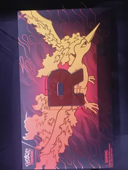 Pokemon Team Rocket's Moltres UPC Box, Mat, Deck Box, 2 Promo Cards Included - Image 1