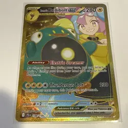 Pokemon TCG Ionos Bellibolt EX Gold Hyper Rare Card 188/159 Journey Together - Image 1