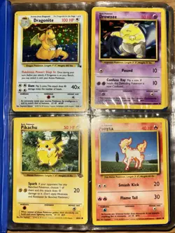 Pokemon TCG Base/Topps Card Lot (204) Holographic 1999 Dragonite Charmander VTG - Image 2