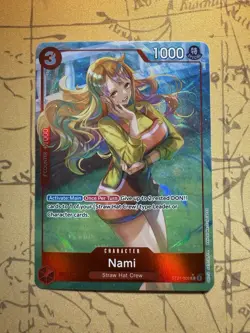 One Piece Card Game Nami (Full Art Foil Parallel) ST21-009 Common Rare NM EN - Image 1