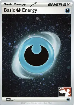 Pokemon Basic Darkness Energy - Cosmos Holo Prize Pack Series Cards #007 NM - Image 3