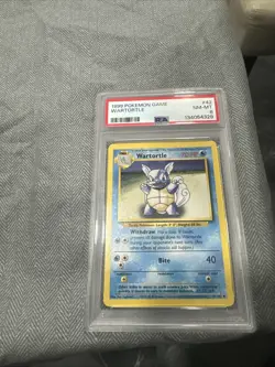 Pokemon TCG Wartortle Card #42/102 Uncommon, Base Set Psa 8 - Image 1