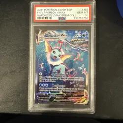 Vaporeon VMAX SWSH182 SWSH: Promo Cards Holo Gem Mint PSA 10 - NEW CERT!! - Image 1