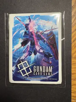 Gundam TCG Card Game Aile Strike Gundam Promo Sleeves Release Event (10 Sleeves) - Image 1