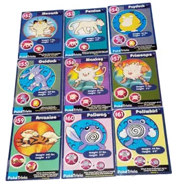 Vintage 1999 Burger King Pokemon Cards Lot Of 91 Promo Trivia Poketrivia - Image 5