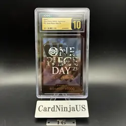 CGC PRISTINE 10 ONE PIECE DAY'25 DON!! 2025 ONE PIECE CARD JAPANESE 16 - Image 1