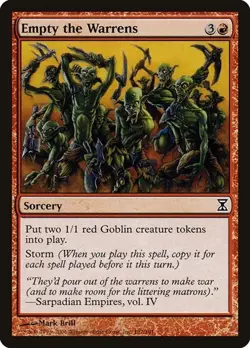 Empty the Warrens 152 MTG NM - Time Spiral - Image 1