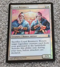 MTG Loyal Retainers - Foil, Heavy Play, English Commander's Arsenal (Foil) - Image 1