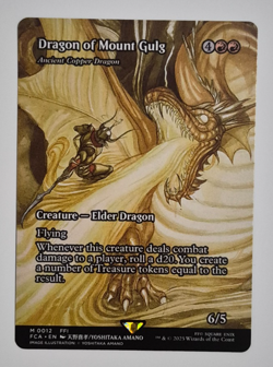 Magic MTG Final Fantasy Dragon of Mount Gulg Ancient Copper Dragon Mythic NM - Image 1