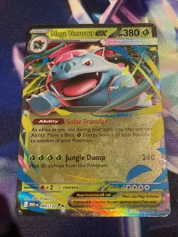 Pokemon TCG Mega Venusaur ex 003/132 Double Rare Mega Evolution NM/M - Image 1