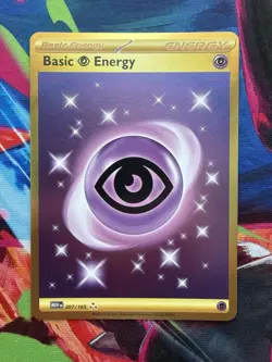 Pokemon 151 GOLD BASIC ENERGY MEW 207/165 ENGLISH - Image 1