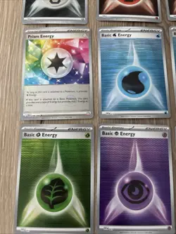 BLACK BOLT/WHITE FLARE POKEMON Energy REVERSE HOLO LOT - NM - Fire, Water, Dark - Image 2