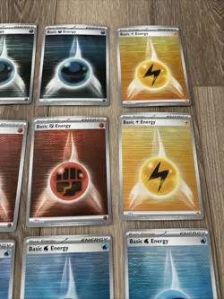 BLACK BOLT/WHITE FLARE POKEMON Energy REVERSE HOLO LOT - NM - Fire, Water, Dark - Image 4
