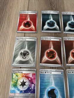 BLACK BOLT/WHITE FLARE POKEMON Energy REVERSE HOLO LOT - NM - Fire, Water, Dark - Image 5
