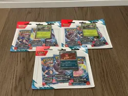 Lot of 3 - Pokemon TCG Scarlet & Violet Journey Together 3 Pack Blister Sealed - Image 1
