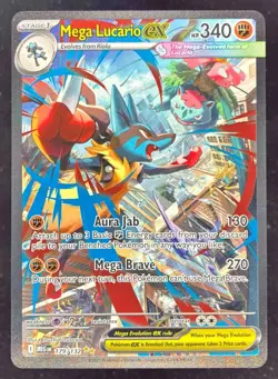 2025 Pokemon Mega Evolution #179/132 Mega Lucario ex Special Illustration Rare - Image 1