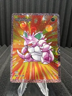 Nidokingo (Nidoking) 11/69 Holo- Dittomon Base Set First Edition Fan Art Pokemon - Image 1