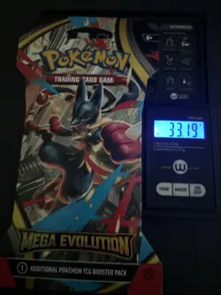 (VERY HEAVY) 33.19g Pokemon TCG Mega Evolution Sleeved Booster Pack (SEALED)✅ - Image 1