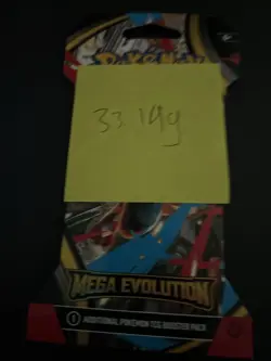 (VERY HEAVY) 33.19g Pokemon TCG Mega Evolution Sleeved Booster Pack (SEALED)✅ - Image 4