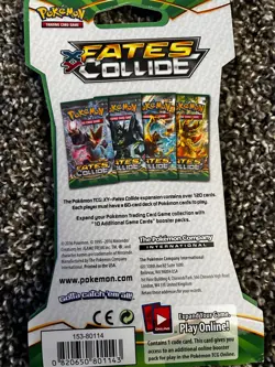 XY Fates Collide Sleeved Booster Pack New Factory Sealed Pokemon Mega Alakazam - Image 2