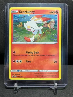 Scorbunny SWSH244 Cosmos Holo Black Star Promo Pokemon 2022 Sword & Shield - LP - Image 1