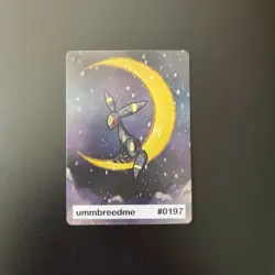 Umbreon (ummbreedme) #197 Set Hit Holo Gen 2 Pookiemoot Fan Art - Pokemon 0197 - Image 1