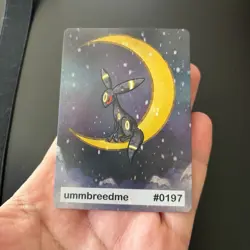 Umbreon (ummbreedme) #197 Set Hit Holo Gen 2 Pookiemoot Fan Art - Pokemon 0197 - Image 4