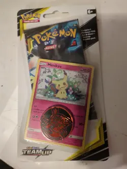 Pokemon Mimikyu Team Up Blister Checklane Sun Moon Tag Team Pack 1 of 8 listed - Image 1