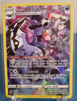 Pokemon TCG SWSH Astral Radiance Galarian Obstagoon TG10/TG30 Trainer Gallery NM - Image 1