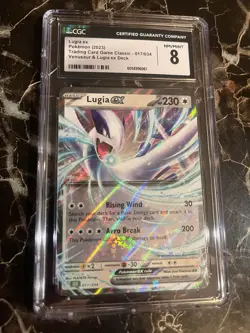 Lugia EX 017/034 Pokemon TCG 2023 Venusaur & Lugia EX Deck GRADED CGC NM/M 8 - Image 1