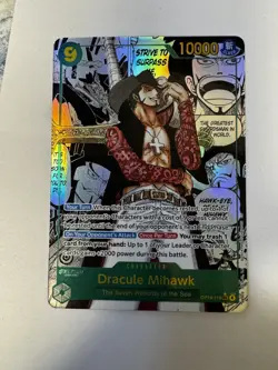 One Piece TCG Dracule Mihawk (Manga) - The Azure Sea's Seven (OP14) - Image 2
