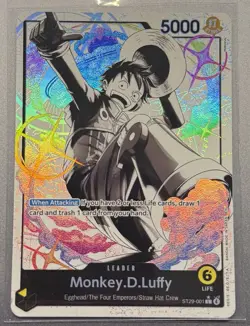 One Piece CCG - Monkey.D.Luffy - Egghead Leader - #ST29-001 Foil English - Image 1