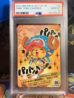 PSA 10 2011 No.03 -18 R Tony Tony Chopper One Piece AR Carddass - Image 1