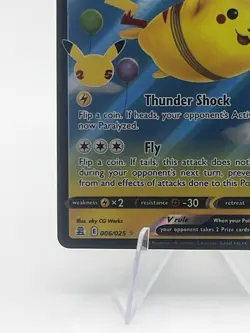 Flying Pikachu V - 006/025 - Ultra Rare - Celebrations - Pokemon Card - NM/M - Image 4