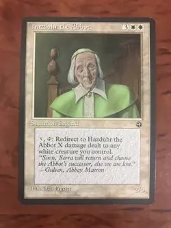 Hazduhr the Abbot MTG Magic the Gathering Card NM Near Mint Homelands - Image 1