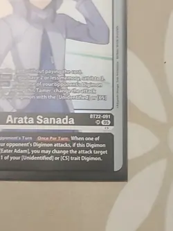 Digimon Card Game Arata Sanada BT22-091 SR Cyber Eden - Image 4