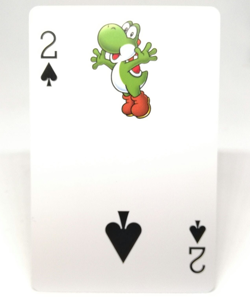 spade 2 Yoshi Yossy Super Mario Bros World playing CARD trump CLUB Nintendo - Image 1