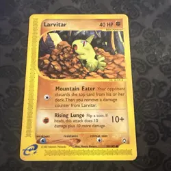 Larvitar 89/147 - Aquapolis Non Holo Pokemon Card - Image 1