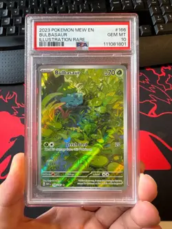 Pokemon Bulbasaur Holo Card 166/165 Sv: Scarlet & Violet 151 PSA 10 - Image 1