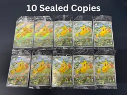 Pikachu 088 SVP Promo Paldea Adventures Chest Pokemon Card - SEALED 10 COPIES - Image 1